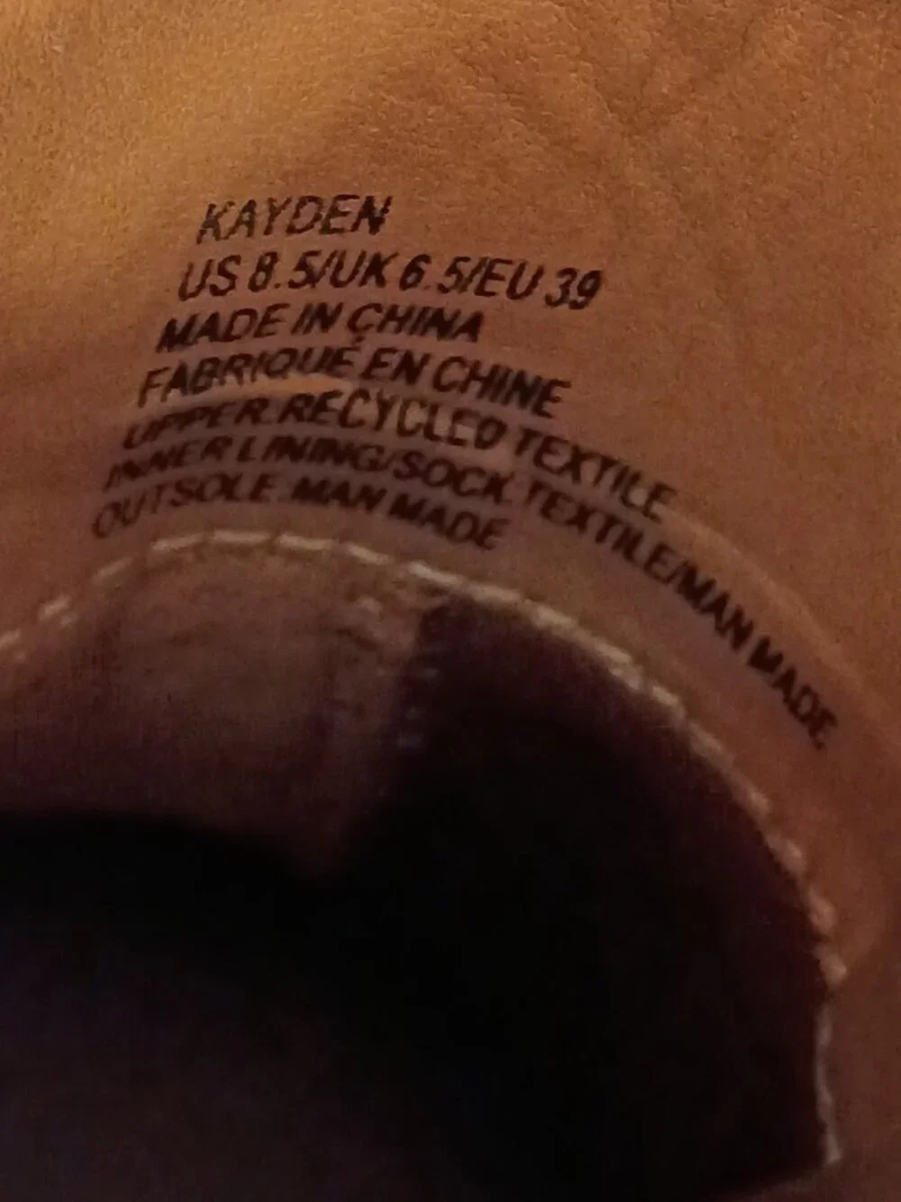 JustFab Kayden Camel Hidden Wedge Sneaker Booties Size Women's US 8.5